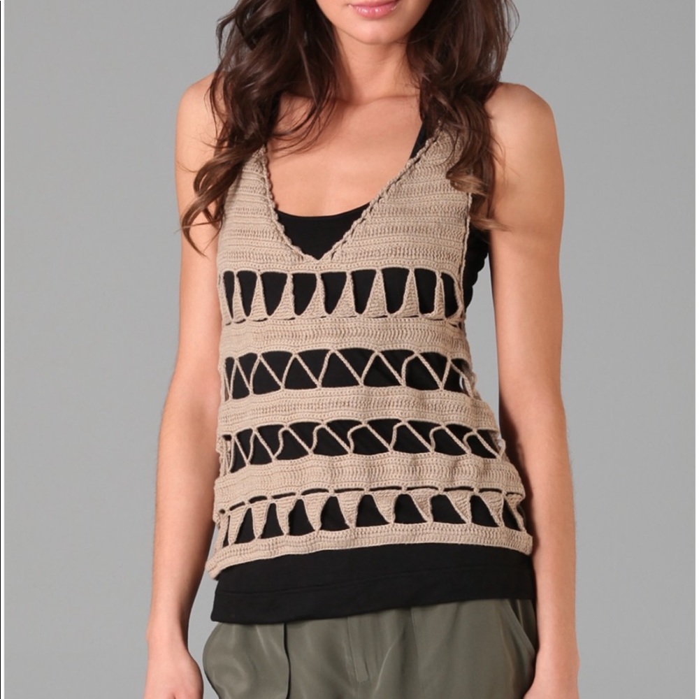 Barney’s Mike Gonzalez Crochet Tank NWT